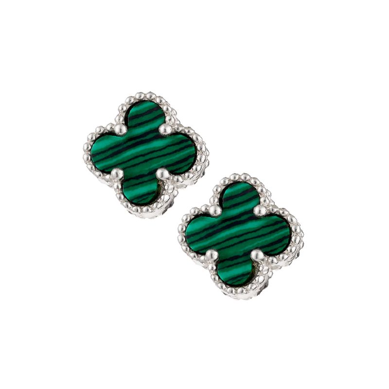 Malachite Angel Earrings